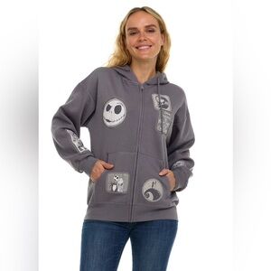 Women's  Disney Nightmare Before Christmas Character Full-Zip Hoodie